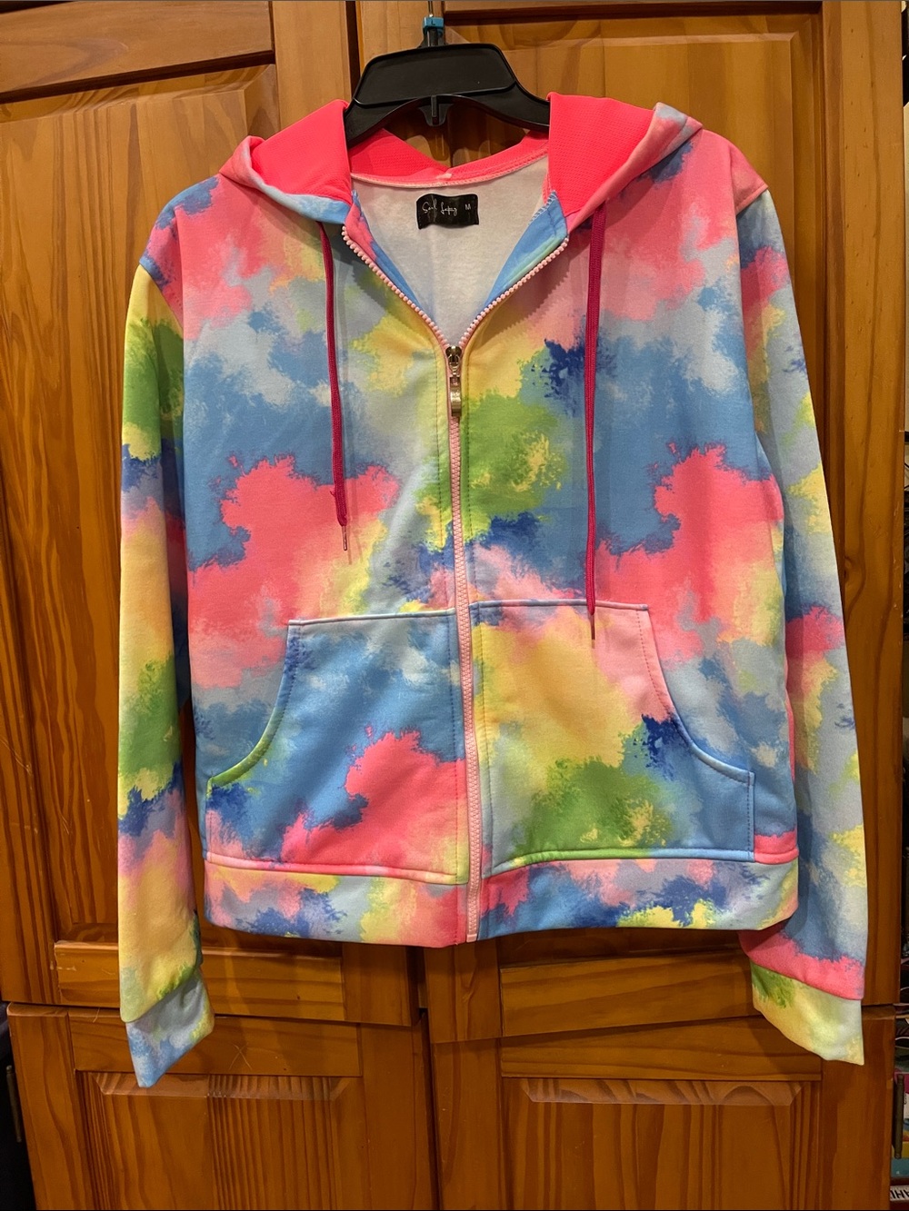 Sundry? Watercolor Tie-Dye Zip Hoodie - Multicolor